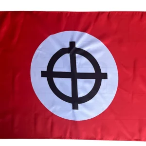 Red Celtic Cross Flag