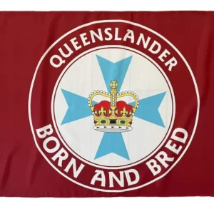 QUEENSLAND BORN AND BRED ORIGIN MAROONS FLAG